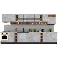 Bucatarie COSSY NEW 400 Wenge / Decor 4298